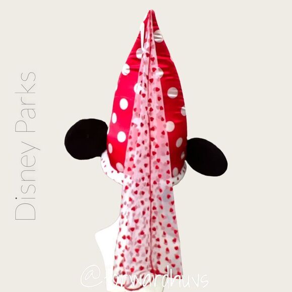 Disney Parks Youth Minnie Mouse Princess Ears - Valentines Hearts - Picture 3 of 11